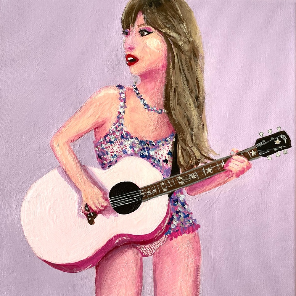 Taylor Swift Acrylic 10”x10” Painting